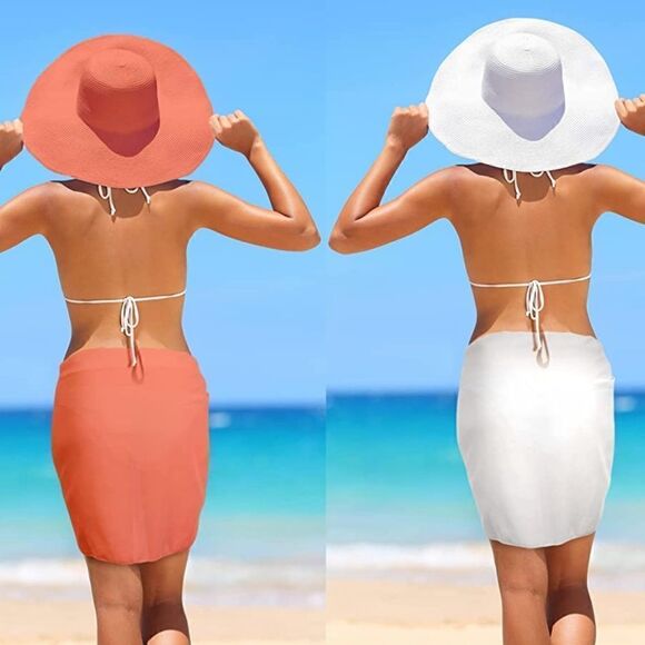 Set of 2 Beach Sarong Wraps - Picture 1 of 5
